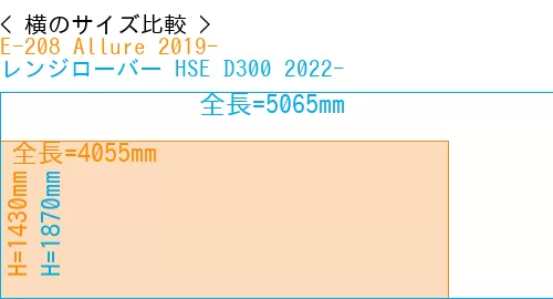 #E-208 Allure 2019- + レンジローバー HSE D300 2022-